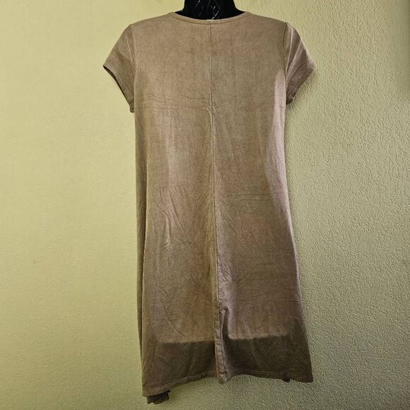 Enough About Me Faux Suede Dress - Picture 5 of 6